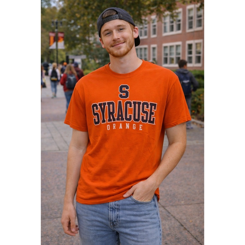 Russell Athletic Syracuse University Orange Mens T-Shirt Fan Gear Small